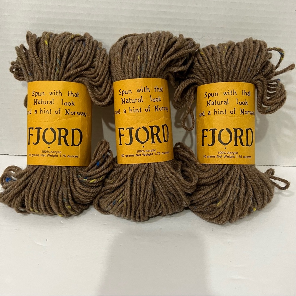 Fjord acrylic yarn 100% acrylic 50 gr #096 Blue/brown 04